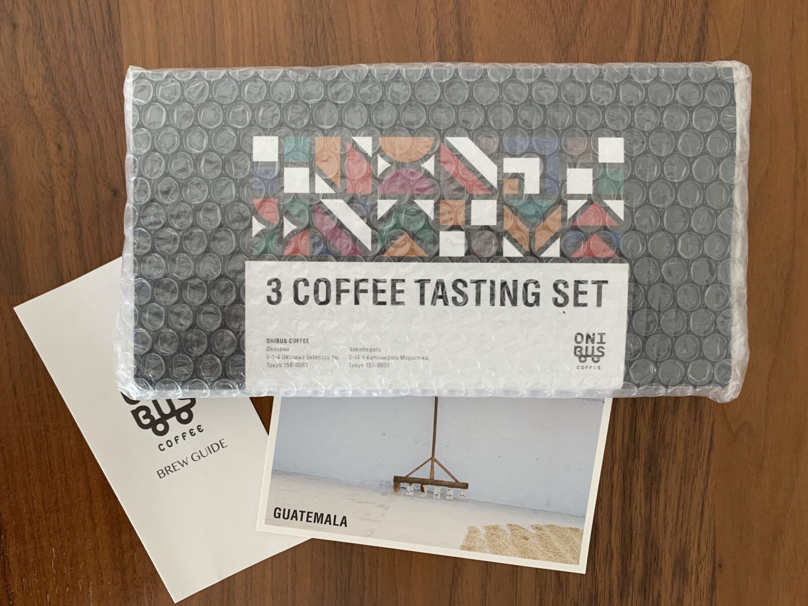 オニバスコーヒー3 COFFEE TASTING SET